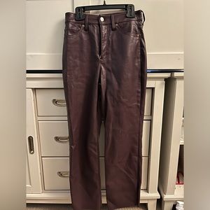 Express, leather pants, purple